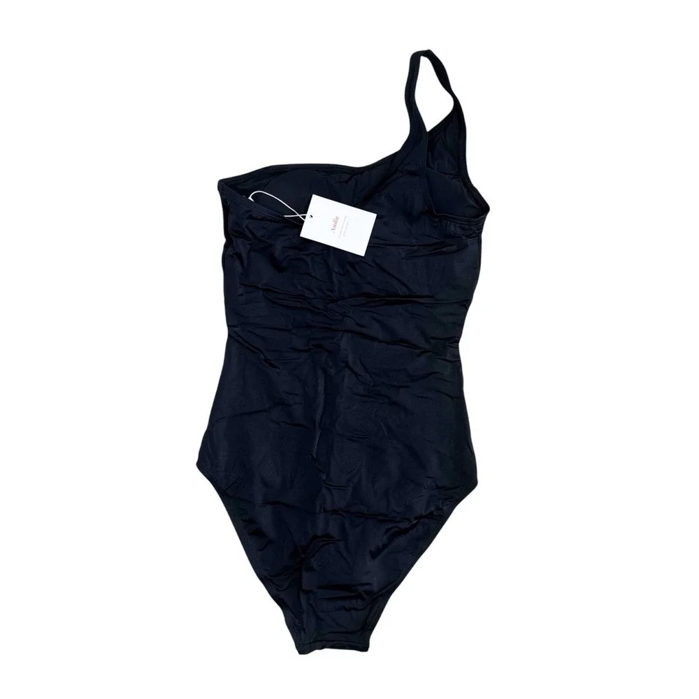 Andie Nantucket Women S Tall 1 Piece Swimsuit‎ Black A0171 NWT One Shoulder 9558